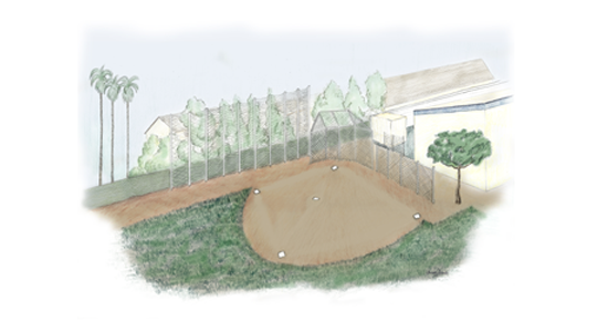 Baseball Field Illustration